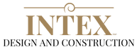 Intex logo on black background.